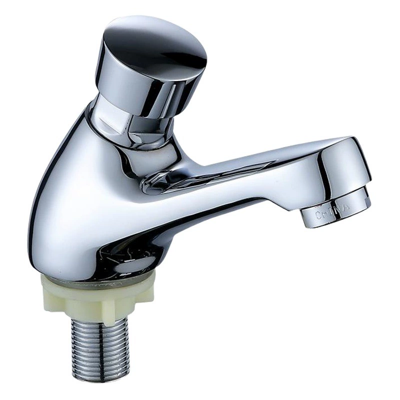 Медный одиночный холодный толчок Задержка клапана кран общественного умывальника кран задержки переключатель пресс бассейна кран