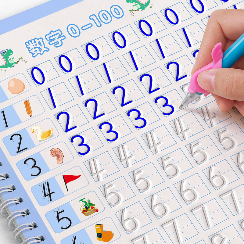 Children's Groove Control Pen Training Copybook for Middle Class Beginner-level Characters for Large Class Pre-school Class