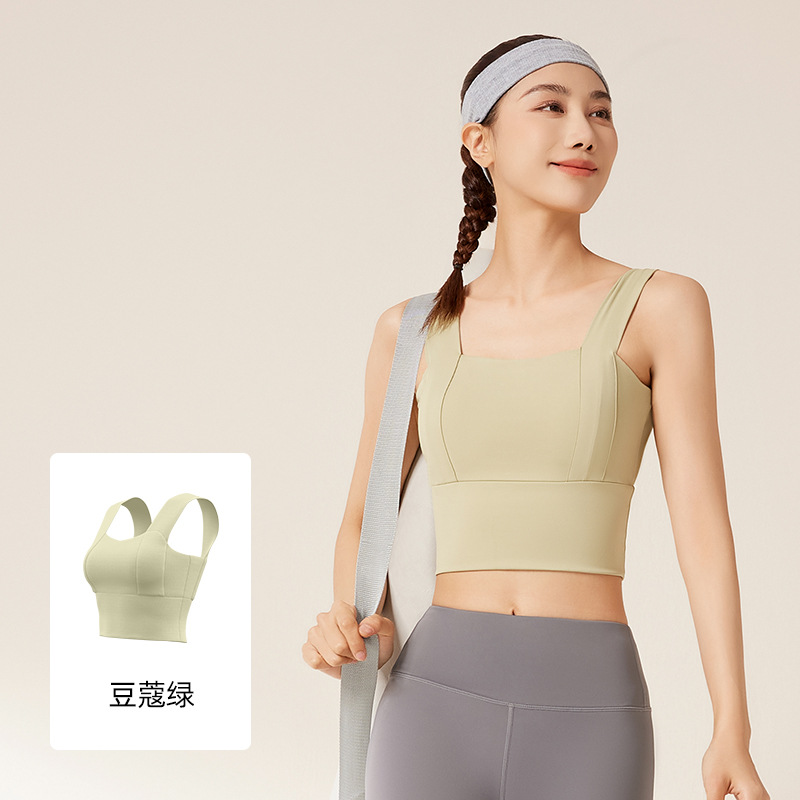 Juyitang ropa interior deportiva Estilo Chaleco transfronterizo de alta resistencia a prueba de golpes push-up deportes fitness yoga sujetador