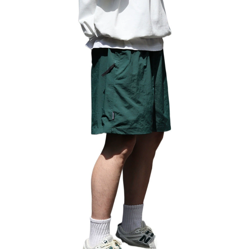 Summer Japanese retro breathable shorts, trousers for leisure, loose straight fit