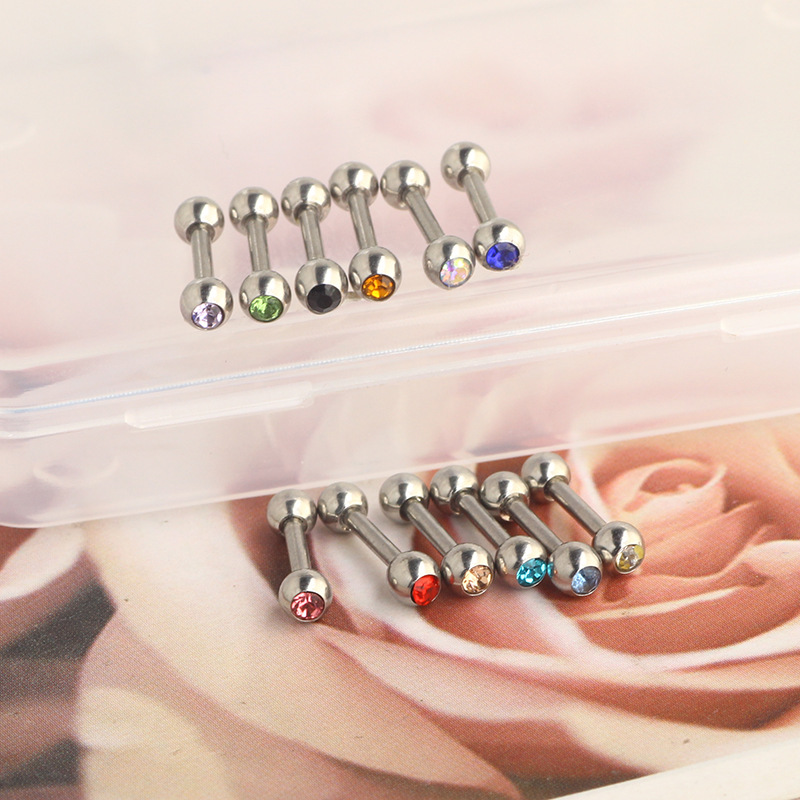 Labret piercing jewelry detail image