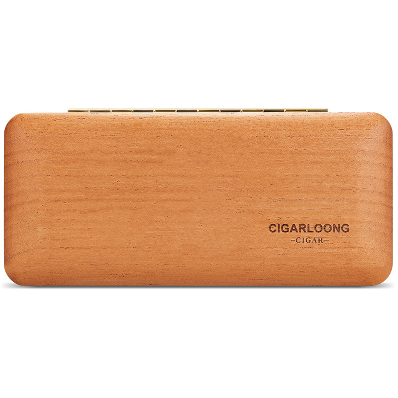 Qilong ペルー杉無垢材ポータブルシガーボックスシガーケースシンプルで軽量ギフトボックス CA-25DG|undefined