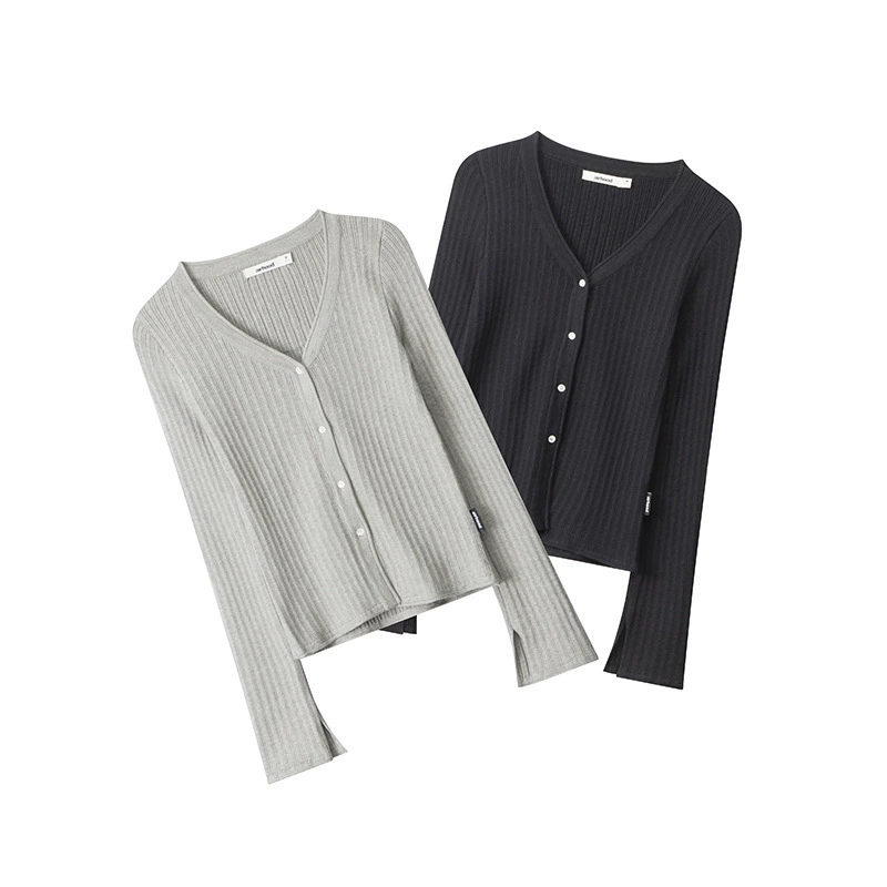 Демисезонный лонгслив, короткая кофта, свитер, французский стиль, slim fit