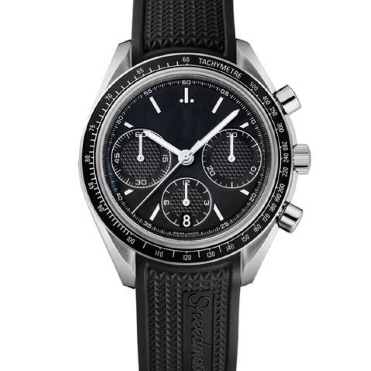 Foreign Trade Aliexpress European and American Gmt Speedmaster Series Quartz Six-Hand Rubber Strap High-Quality Men's Watch