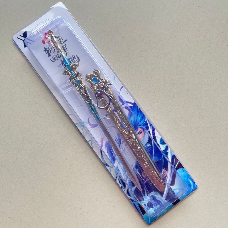 ダークゾーンブレイクアウト明刺繍春鞘 22.3cm 百連戦術剣モデル合金おもちゃ金属ペンダント|undefined