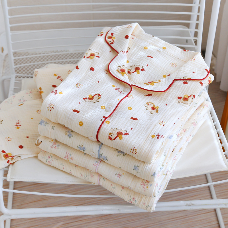 Maternity Clothing for Postpartum Women, Pure Cotton Sweat-Absorbent Nursing Pajamas, Postpartum Breastfeeding Maternity Loungewear Set for All Seasons Maternity Clothing for Postpartum Women, Pure Cotton Sweat-Absorbent Nursing Pajamas, Postpartum Breastfeeding Maternity Loungewear Set for All Seasons