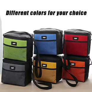 Custom Outdoor Oxford Canvas Cool Lunch Bag 5L Double Compartment Messenger Bag Heat Insulation Bag Ice Bag Bag