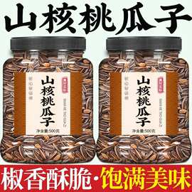 山核桃瓜子年货零食山核桃花生打手整箱散装 山核桃味瓜子焦糖红