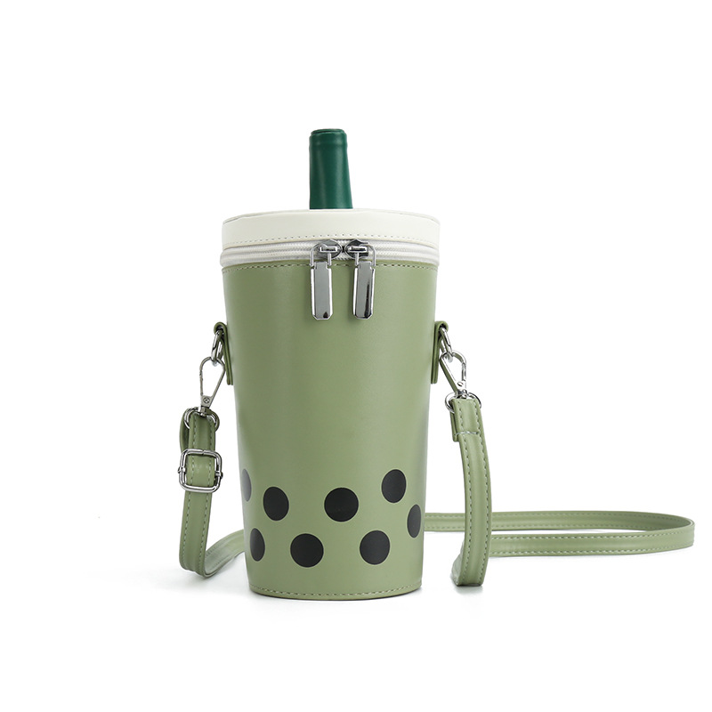 Piima-teekruusi isikupärastatud naiste ühe õlaga õlakott, trendikas uus 2024. aasta plahvatusohtlik Korea magevee ämbrikott_voghion.com