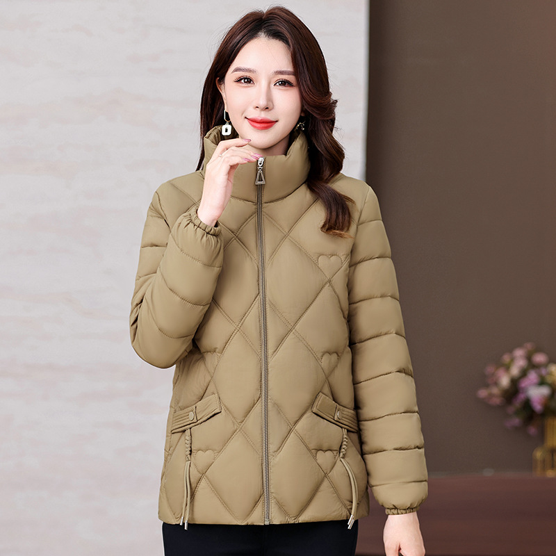 Madre de algodón chaqueta de invierno nueva moda suelta delgada de cuello de algodón ligero chaqueta de algodón pequeño delgada image 2