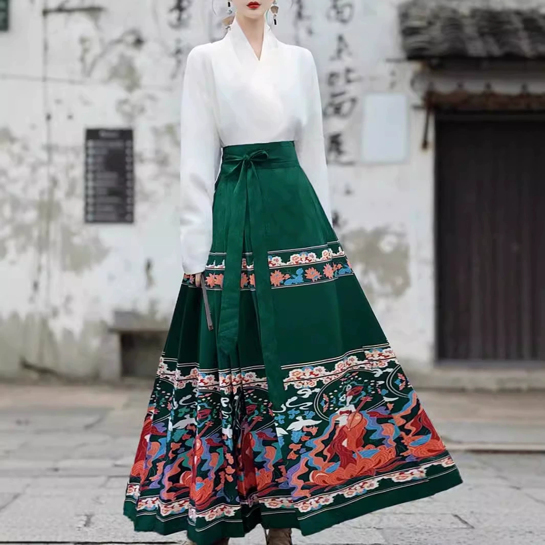 2025 новая юбка национального стиля новый китайский стиль