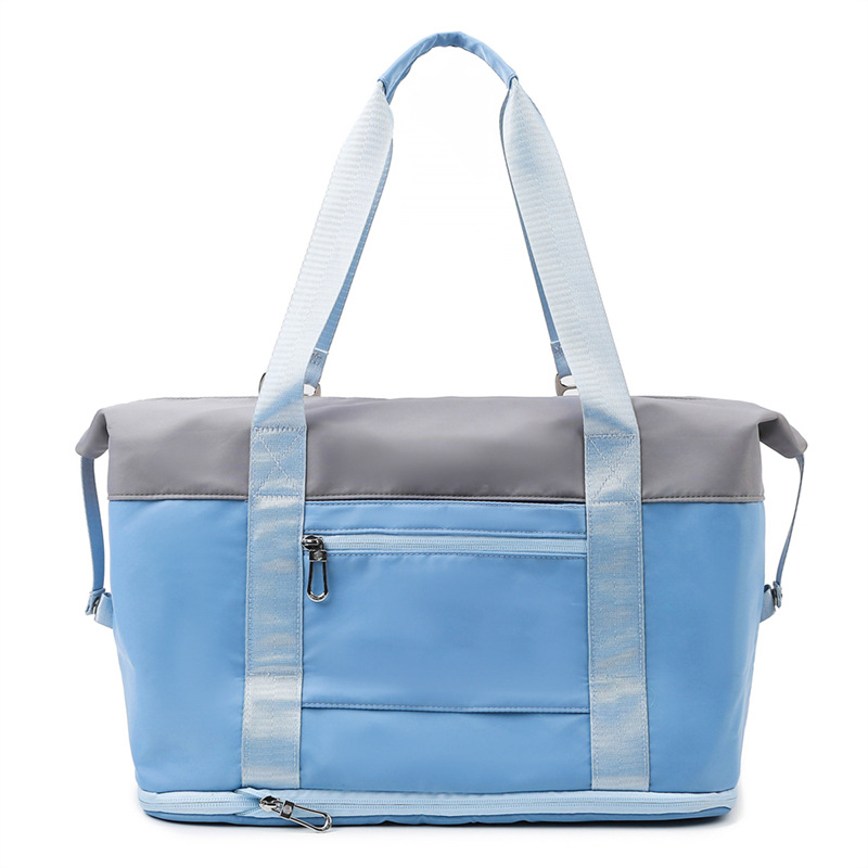 2024 bolsas de moda de color contrastante bolsas de viaje de gran capacidad bolsas deportivas de alta calidad bolsas de fitness casuales