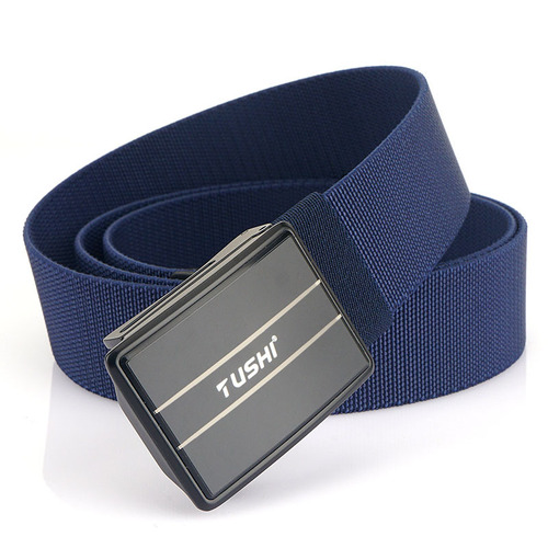 New Hot Selling Nylon Button Belt for Men Casual Canvas Waistband Breathable Versatile Jeans Belt Manufacturer Wholesale