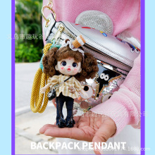 萝莉芬毛绒玩具装扮娃娃手机挂件可爱搪胶公仔钥匙扣包包挂饰手办