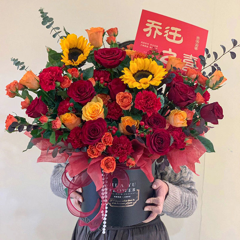新居への引っ越し、ローズフラワーエクスプレス、市内全土の誕生日、大晦日、誕生日のお祝いに本物の花|undefined