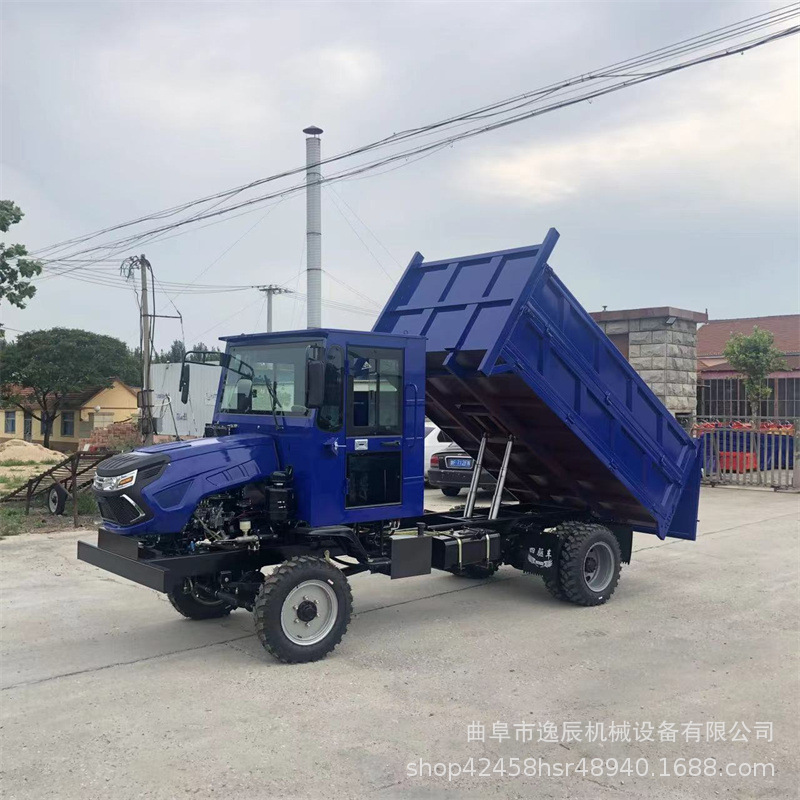 全封闭加长加高三开门农用四驱车矿用建筑工地单杠翻斗车四不像车