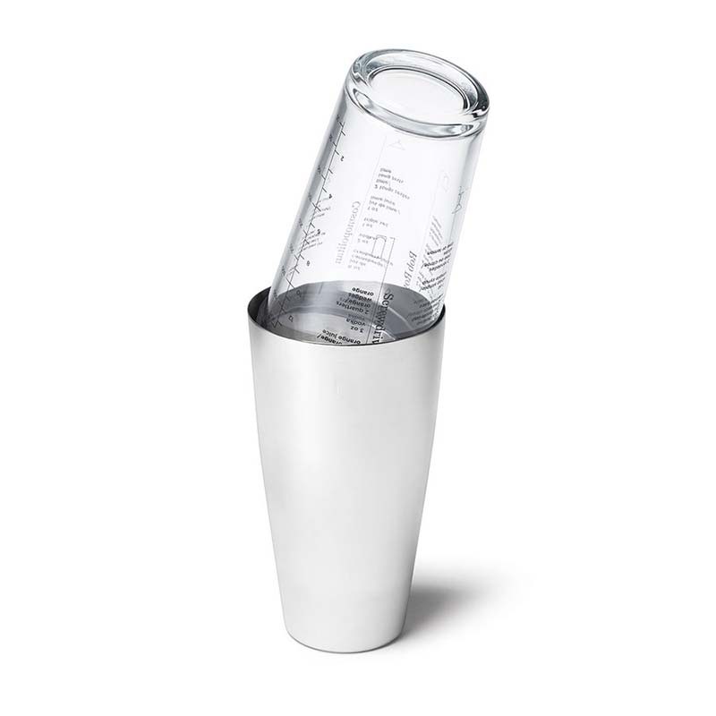 Boston Shaker Acero inoxidable vidrio Shaker fruta té herramienta bar coctelera traje
