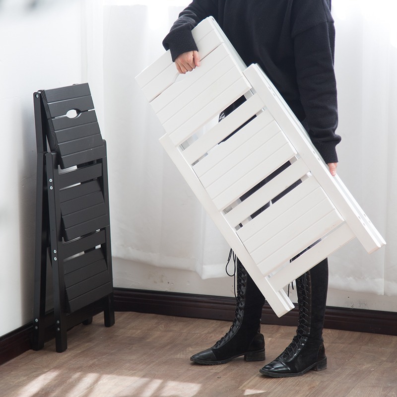 【一件代发】梯子家用折叠梯凳人字梯实木四步梯室内登高爬小梯子