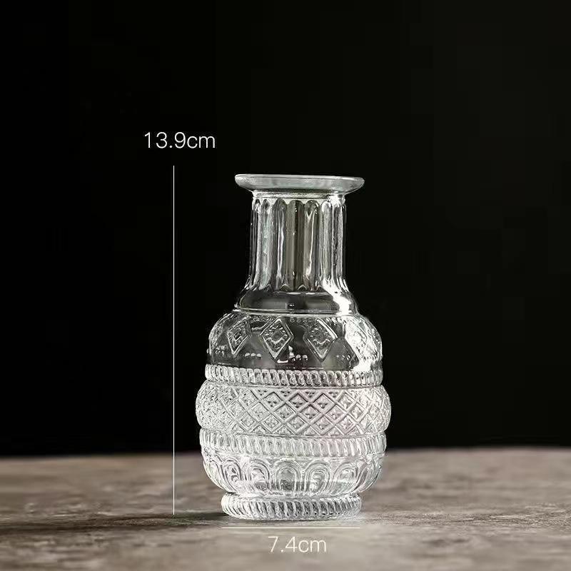 Flor de vidrio vintage francés ornamentos hidropónicos in-viento alto valor de belleza alta sensación de decoración de la sala de estar flores