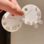 圆形电镀时尚14k耳钉