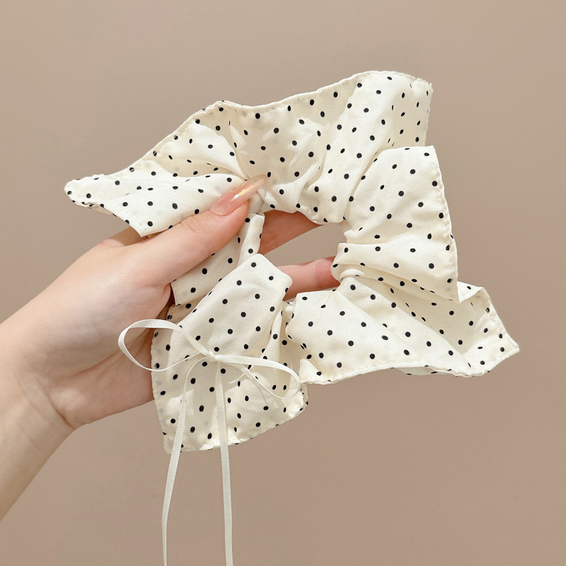 Cuerdas de cabello de arco de punto ondulado toallas de cabello cuadrada de mujer anillo de cabello de intestino grueso coreano de alta calidad acento de cabello correa de verano