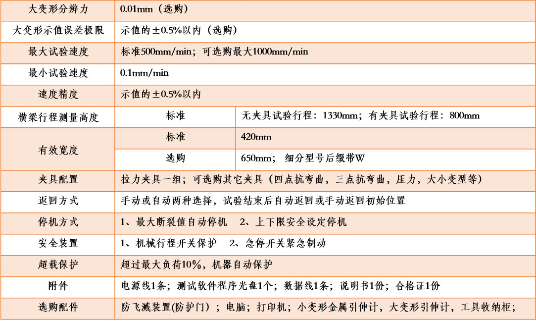 万能双柱拉力试验机