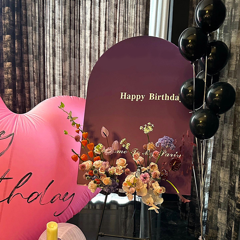 女孩生日小众拍照迎宾牌成人布置水牌定制装饰kt板氛围感背景板|undefined