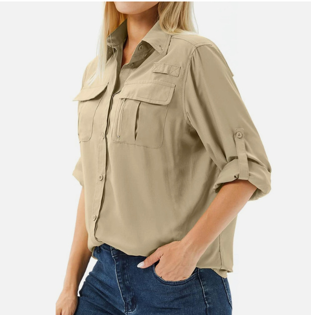 Women's Quick Drying Breathable Stretch Shirt Uv Protective Top_voghion.com