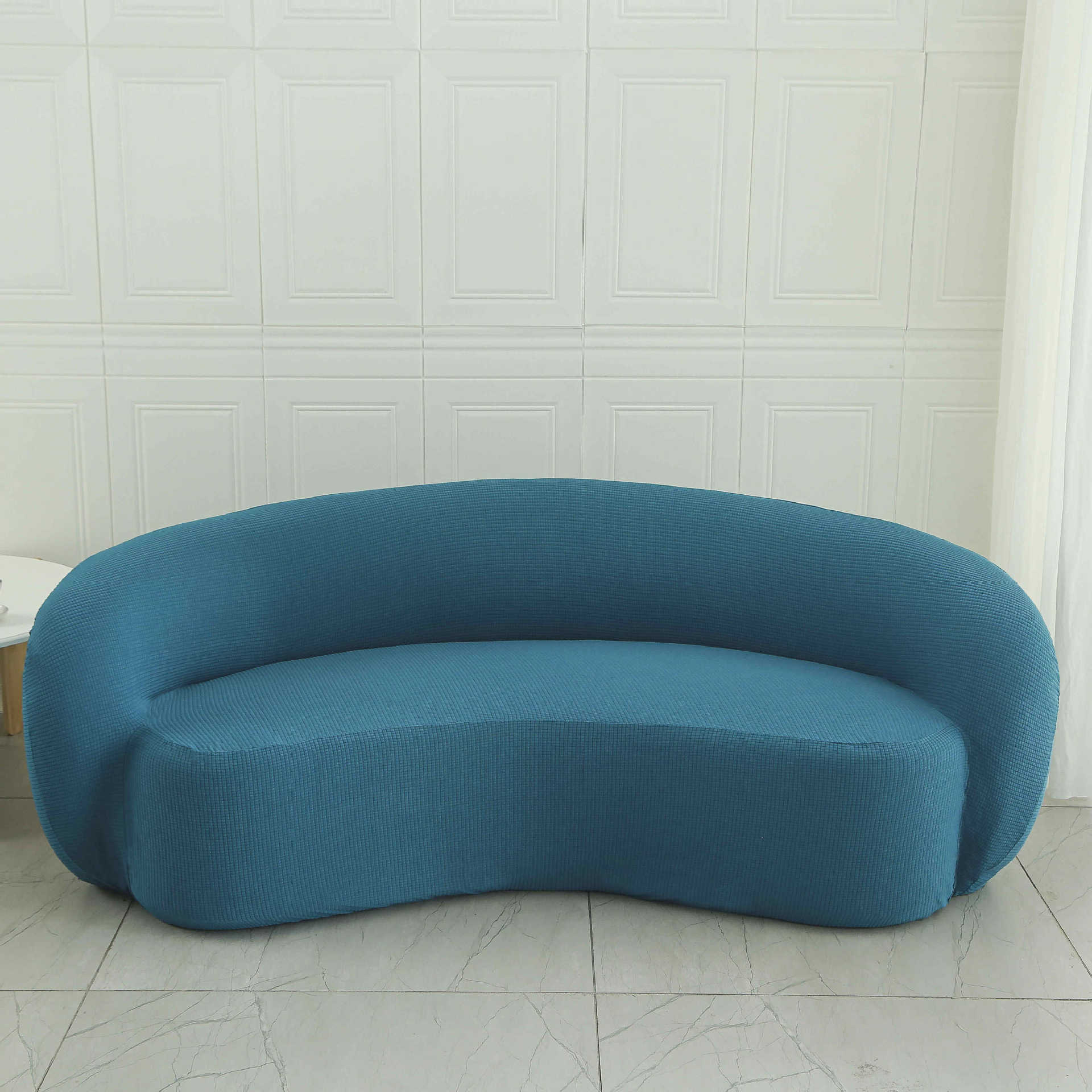 Cubierta de sofá y silla Cubierta de sofá de balcón de dormitorio individual de lana de cordero perezoso Cubierta de silla de sala de estar sencilla y cómoda