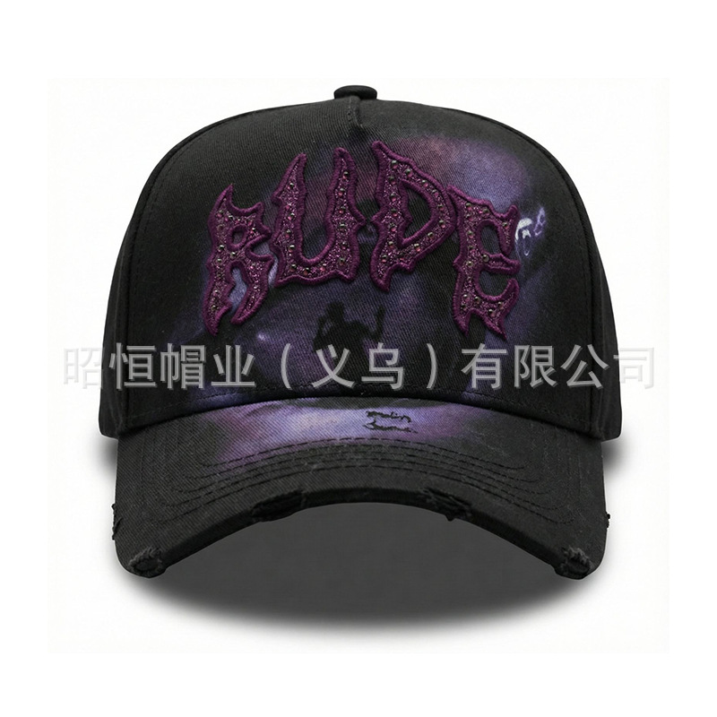Comercio exterior transfronterizo de Nueva York sombreros de cara pequeña ajustable bordado lengua de pato estilo coreano sombreros de béisbol para hombres y mujeres al aire libre