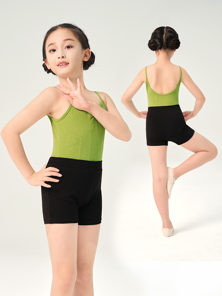 Ropa de práctica de baile para niños ropa de rendimiento correa de una pieza pantalones cortos de baile chino para niñas traje ropa de rendimiento Ropa de baile image 3