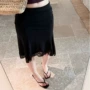 蕾丝夏季显瘦拼接半身裙