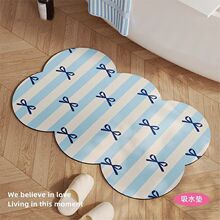 ins风硅藻泥地垫家用卫生间门口吸水速干防滑垫浴室地垫一件代发