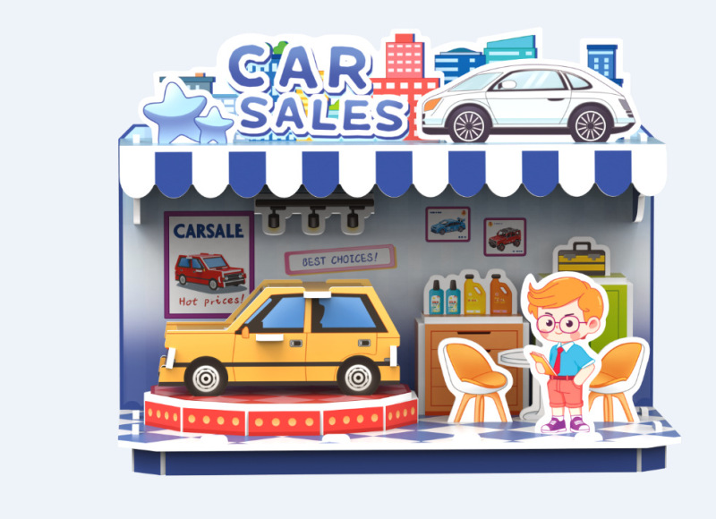 3d立体パズル子供親子玩具建築家手作り益智紙模型プレゼント|undefined