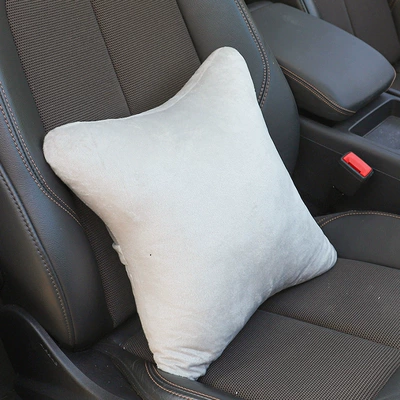 Headrest, Seat Pillow, Lumbar Support, Car - gray-waist-support-1-piece