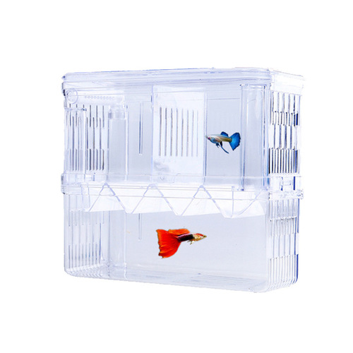 Fry breeding, acrylic double layer self-floating, guppy hatching box, incubator, isolation box, large betta box