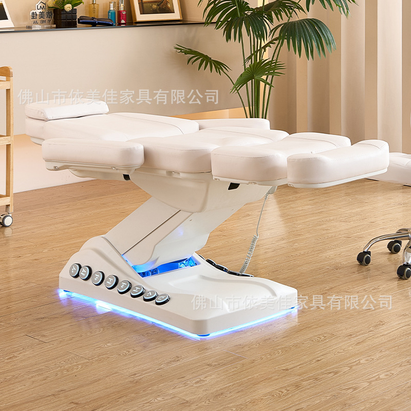 Cama de belleza inteligente, cama especial para salón de belleza, cama de belleza de pestañas, cama de masaje de elevación y tatuaje, cama de fisioterapia de masaje de micro acabado