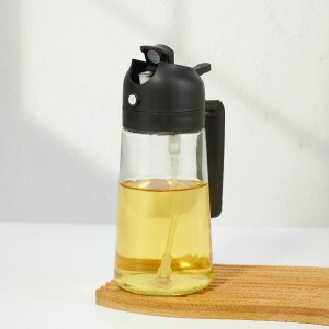 家用喷油壶食品级自动开合喷倒两用一体油壶雾化喷油瓶玻璃油壶|undefined