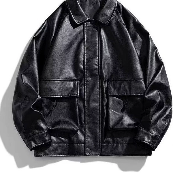 Autumn polyurethane jacket, American style