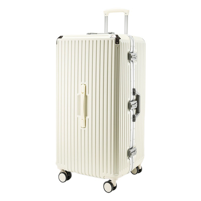 厳選されたアルミフレームとカップホルダートロリースーツケース学生大容量パスワードボックス小さな新鮮なスーツケース卸売