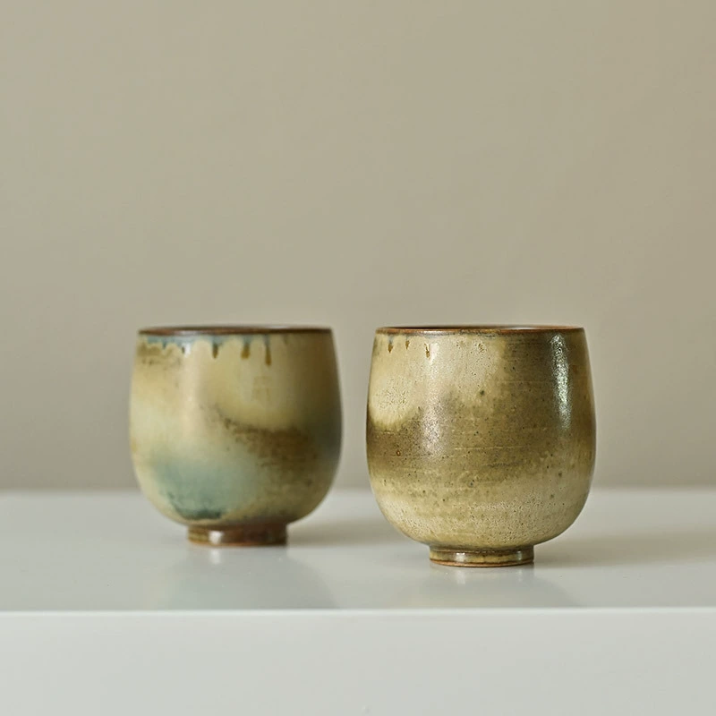 Чашка для чая (Jingdezhen), ручная роспись, чайхуанская печная глазурь, керамическая, ручная работа
