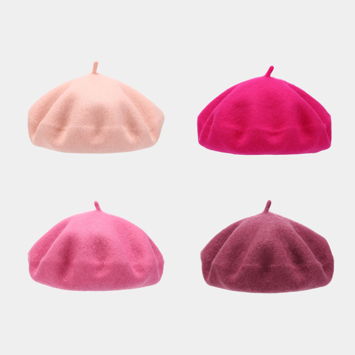 Sombrero japonés de pintura de lana renacentista femenina estilo coreano elegante temperamento cara boina multicolor gorra de boina gruesa