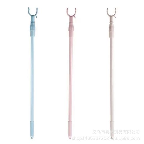 Manufacturer of clothes drying fork retractable clothes support household plastic clothes hanging rod clothes drying rod clothes fork accessories
