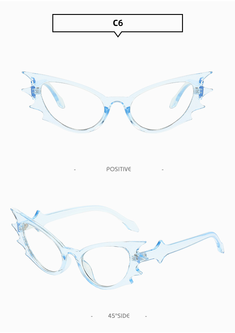 50g Weight Full Frame Glasses Structure Sunglasses Classification PC, UV400 Protection Lens Material Special-Shaped Mirror Glasses Style Outdoor, Party Occasion Geometric Pattern All Seasons Season Women's Gender Novelty, Streetwear Style Novelty Streetwear Geometric PC UV400 Protection Special-Shaped Mirror Full Frame Women's Sunglasses 14