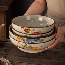 日式复古陶瓷汤碗酸菜鱼大盆碗汤盆家用水煮鱼毛血旺大号专用