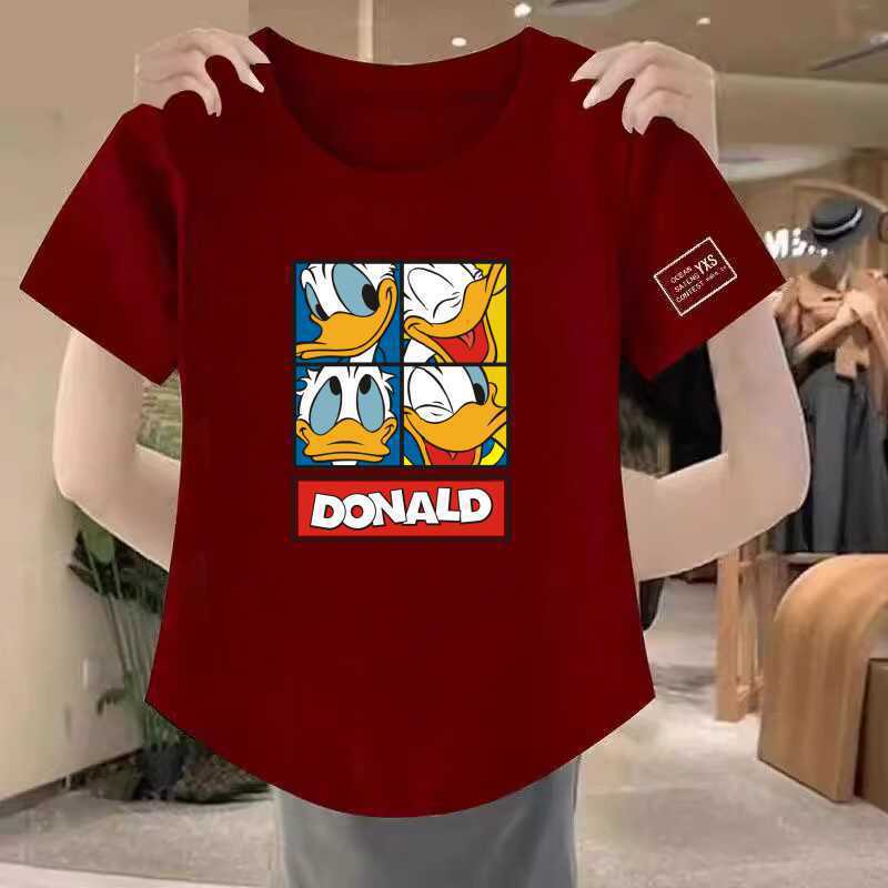 原宿ulzzang卡通t恤女短袖学生宽松大码BF仿棉chic韩国妈妈装夏装