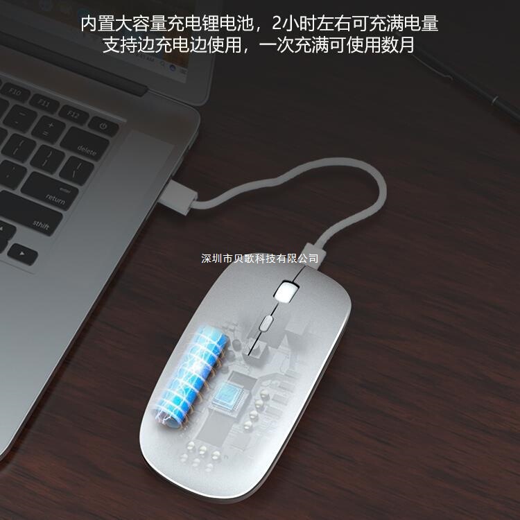 无线鼠标充电款静音蓝牙双模家用办公笔记本电脑台式外接无限滑鼠|undefined