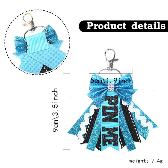 Cheerleading Keychain Baseball Football Basketball Rugby Volleyball Letter Keychain Bag Pendant High-End