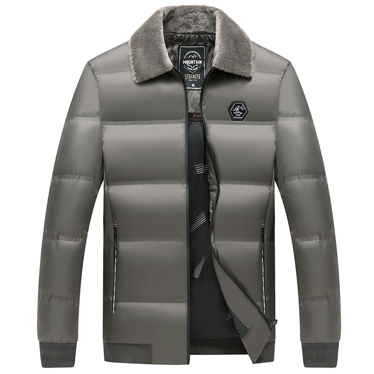 Men's Cotton-padded Clothes, Cotton-padded Clothes, Warm Men's Clothing, Loose Lapel Collar, Fur Collar Jacket._viptrois.com