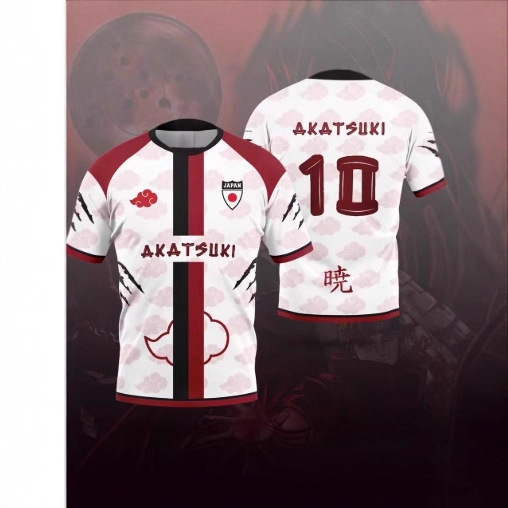 2025 Anime Naruto Akatsuki Sports Short Sleeve T-Shirt Men's Elegant Casual Sports T-Shirt 2025 Anime Naruto Akatsuki Sports Short Sleeve T-Shirt Men's Elegant Casual Sports T-Shirt